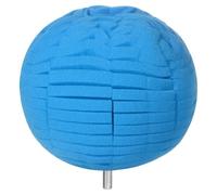 sourcing map Almohadillas de pulido de bolas de 4 pulgadas, esponja de corte pesado, herramienta pulidora de detalles con vástago de 1/4 pulgadas de diámetro para automóvil, metal, plástico, cerámica