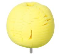 sourcing map Almohadillas de pulido de bolas de 4 pulgadas, esponja de corte pesado, herramienta pulidora de detalles con vástago de 1/4 pulgadas de diámetro para automóvil, metal, plástico, cerámica
