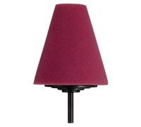 sourcing map Almohadillas de pulido de cono de esponja de corte pesado, herramienta pulidora de detalles con vástago de 1/4 pulgadas de diámetro para automóvil, metal, plástico, cerámica, color rojo