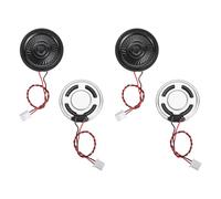 sourcing map Altavoces magnéticos internos redondos de metal de 2,54 mm, 36 mm de diámetro, 0,5 W, 8 ohmios, carcasa de hierro, pequeños altavoces para micro bocinas fuertes, reemplazo de DVD