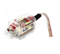 sourcing map Altavoz Adaptador convertidor de Alta a Baja impedancia para Coche a línea RCA