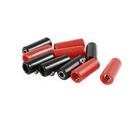 sourcing map Altavoz Adaptador de Conector de Enchufe Hembra Banana Jack de 4 mm 10 Piezas