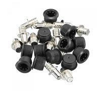 sourcing map Altavoz Parrilla Guías Plástico y Metal Diámetro 6mm para Altavoz Piezas Accesorios Paquete de 12