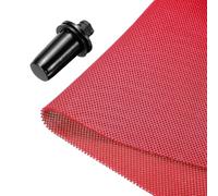 sourcing map Altavoz Parrilla Tela 20x63 Pulgadas Estéreo Malla Tela Protección Tela Polvo Prueba con Altavoz Parrilla Guías Clavija para Hogar Altavoz Reparación Rojo