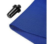 sourcing map Altavoz Parrilla Tela 20x63 Pulgadas Estéreo Malla Tela Protección Tela Polvo Prueba con Altavoz Parrilla Guías Clavija para Hogar Altavoz Reparación Azul