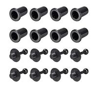 sourcing map Altavoz Pequeño Clavijas Kit Guías 25,5mm Negro Diámetro 6mm 8 Pares