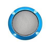 sourcing map Altavoz Rejilla Cubierta 3 Pulgada 95mm Malla Decorativa Círculo Subwoofer Guardia Protector Negro y Azul