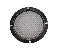sourcing map Altavoz Rejilla Cubierta 5 Pulgada 153mm Malla Decorativa Círculo Subwoofer Guardia Protector Negro