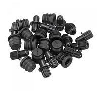 sourcing map Altavoz Rejilla Guías Plástico Negro Diámetro 8mm para Altavoz Piezas Accesorios Paquete de 12