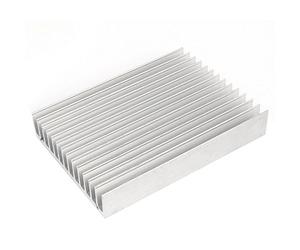 sourcing map Aluminio Calentador Difuso De Aleta De Enfriamiento Disipador Térmico 150mx110mx25mm