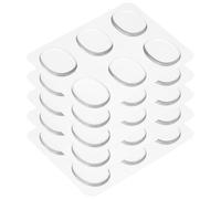 sourcing map Amortiguadores de tambor ovalados de gel de silicona transparente para control de tono de tambor, 30 unidades