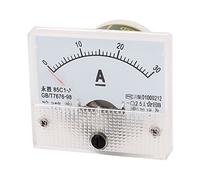 sourcing map Analógico Corriente Panel Medidor DC 0-30A 85C1A Amperímetro 65x60x55mm para Automotriz Circuito Prueba Carga Batería Amperios Probador Calibre Paquete de 1