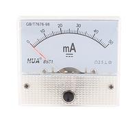 sourcing map Analógico Corriente Panel Medidor DC 0-50mA 1mA Escala 85C1 Amperímetro para Automotriz Circuito Prueba Carga Batería Amperios Probador Calibre Paquete de 1
