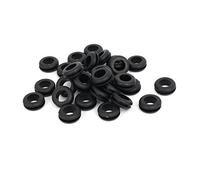 sourcing map Anillo de goma pasamuros de sellado de junta de cableado eléctrico Negro 10mm diámetro interior 30pcs