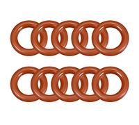 sourcing map Anillo O Junta De Silicona 12mmx8mmx2mm Junta De Estanqueidad Junta De Estanqueidad Roja 10mmx2mm