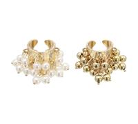 sourcing map Anillo occidental para mujer, ajustable, con borlas, abierto, vintage, apilable, joyería, Acero aleado, Sin piedras preciosas