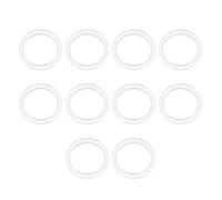 sourcing map - Anillo tórico de silicona, 16 mm de diámetro interior, 12 mm de diámetro, 2 mm de ancho, junta de juntas de sello VMQ, color blanco, paquete de 10