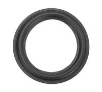 sourcing map Anillos de goma para altavoz de 6.5 pulgadas, 156 x 106 mm (IDxOD), anillos de subwoofer perforados, piezas de repuesto para reparación de altavoces o bricolaje, color negro