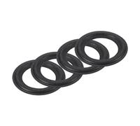 sourcing map Anillos de goma para altavoz de espuma de 3.5 pulgadas, 56 mm x 88 mm, anillos de subwoofer perforados, piezas de repuesto para reparación de altavoces o bricolaje, color negro, 4
