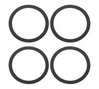 sourcing map Anillos envolventes de espuma EVA de 6.5 pulgadas, color negro, piezas de repuesto para reparación de altavoces o bricolaje, 4 unidades