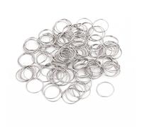 sourcing map Anillos Tóricos de Acero Inoxidable 201, Conector de Lámpara, 11mm de Diámetro Exterior, Tono Plateado 100uds