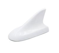 sourcing map Antena Decorativa de Techo Plástico Blanco Diseño de Aleta de Tiburón para Vehículo Coche