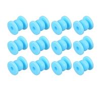sourcing map Anti-Vibración Golpe Absorción Amortiguación Goma Bolas M4x12mm para RC Cuadricóptero FPV Cardán Cámara Montaje (Azul/Paquete de 12)
