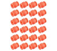 sourcing map Anti-Vibración Golpe Absorción Amortiguación Goma Bolas M7x20mm para RC Cuadricóptero FPV Cardán Cámara Montaje (Rojo/Paquete de 24)