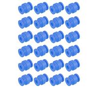 sourcing map Anti-Vibración Golpe Absorción Amortiguación Goma Bolas M7x20mm para RC Cuadricóptero FPV Cardán Cámara Montaje (Azul/Paquete de 24)
