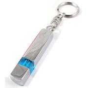 sourcing map Antiestático Llavero Estático Eliminar Descarga Azul Plateado Tono