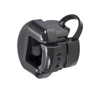 sourcing map Arandela Buje Alivio Tensión Cable Redondo Negro para Cable para 6.4-7.6mm-17pcs