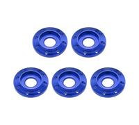 sourcing map Arandela de aluminio M6 de ocho agujeros, arandela de disco de aleación de aluminio anodizada colorida junta decorativa para drones/RC/FPV/motocicleta eléctrica (paquete de 5, azul)