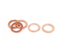 sourcing map Arandela De Cobre Plana 5Pcs Para Junta De Sellado