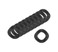 sourcing map Arandela de resorte ondulada, 100 unidades de 0.3 x 0.15 x 0.000 pulgadas (ODxIDxT) - Arandela curvada de hierro para tornillo y juntas onduladas para maquinaria (negro)