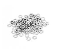 sourcing map Arandela plana 100 piezas M3x6mmx1mm de acero inoxidable métrico redondo para perno de tornillo
