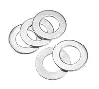 sourcing map Arandela plana de acero al carbono de 60 mm x 33 mm x 3 mm, 5 unidades