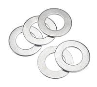 sourcing map Arandela plana de acero al carbono para tornillo de 70 mm x 40 mm x 3 mm, 5 unidades