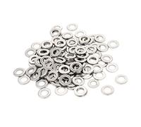 sourcing map Arandela plana métrica de acero inoxidable M5 x 1 mm de 100 piezas para tornillo de perno