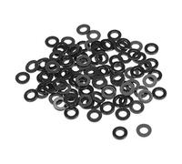 sourcing map Arandelas Planas de Nailon M6, 12mm Diámetro Exterior, 6mm Diámetro Interior, 1,5 mm Espesor, para Manguera de Agua de Tubería de Grifo, Paquete de 100