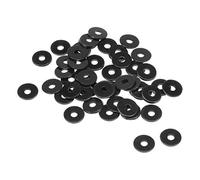 sourcing map Arandelas Planas De Nylon Para Tornillo M3 10mm De Diámetro Exterior 1mm De Grosor 50Pcs