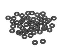 sourcing map Arandelas Planas De Nylon Para Tornillo M3 De 8 mm De Diámetro Exterior De 1mm De Grosor 50Pcs