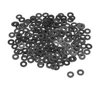 sourcing map Arandelas Planas De Nylon Para Tornillo M4 9mm De Diámetro Exterior 1mm De Grosor 200Pcs