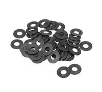 sourcing map Arandelas Planas De Nylon Para Tornillo Perno M10 De Diámetro Exterior 25mm De Grosor De 2mm 50Pcs