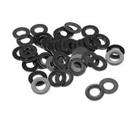 sourcing map Arandelas Planas De Nylon Para Tornillo Perno M12 De 24mm OD 2mm Grosor 50Pcs