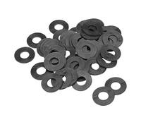 sourcing map Arandelas Planas De Nylon Para Tornillo Perno M12 De 30mm De Diámetro Externo De 1,5 mm De Grosor 50Pcs