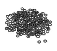 sourcing map Arandelas Planas De Nylon Para Tornillo Perno M2.5 5mm De Diámetro Exterior 1mm De Grosor 200Pcs