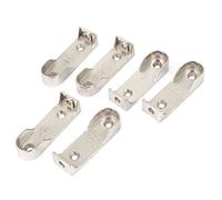 sourcing map Armario aleación varilla para armario brida del sujetador de apoyo del soporte 16 mm Dia 6pcs