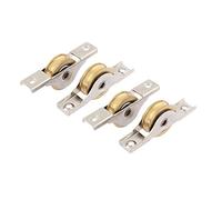 sourcing map Armario de puerta corredera eje de la rueda ventana de guillotina Polea 26mm 4pcs único Barraillo