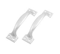 sourcing map Armario puertas Windows con asas de acero inoxidable para 10,16 cm, longitud 2 piezas