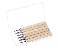 sourcing map Artesanía Tallado Cuchillo, 55# Acero Grande/Mediano/Pequeño Semi-circular Triángulo Madera Mango Afición Arte Bricolaje Grabado Mano Herramientas 2 Juegos (12uds)